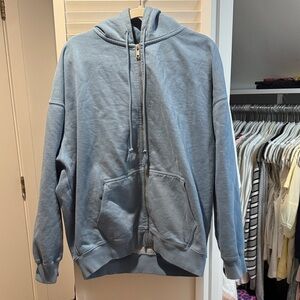 brandy melville christy zip up hoodie